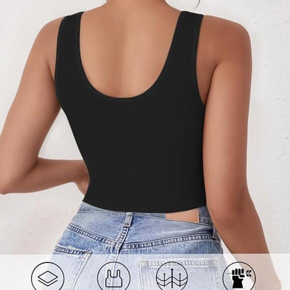 2-3Pcs Tank Tops for Women, U Neck Sleeveless Crop Tops - Picture 6 of 6